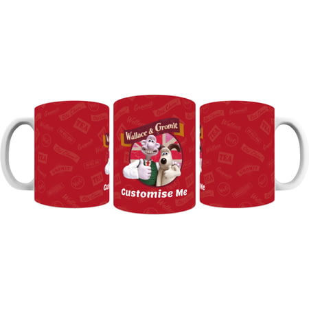 Personalised Wallace And Gromit Thumbs Up Mug