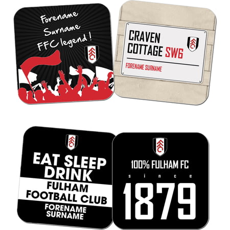 Personalised Fulham FC Coasters