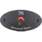 Personalised Poppy Flower Motif Oval Slate House Sign Plaque 25x13cm