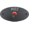 Personalised Poppy Flower Motif Oval Slate House Sign Plaque 25x13cm