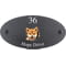 Personalised Shiba Inu Dog Motif Oval Slate House Sign Plaque 25x13cm