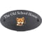 Personalised Shiba Inu Dog Motif Oval Slate House Sign Plaque 25x13cm