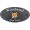 Personalised Shiba Inu Dog Motif Oval Slate House Sign Plaque 25x13cm