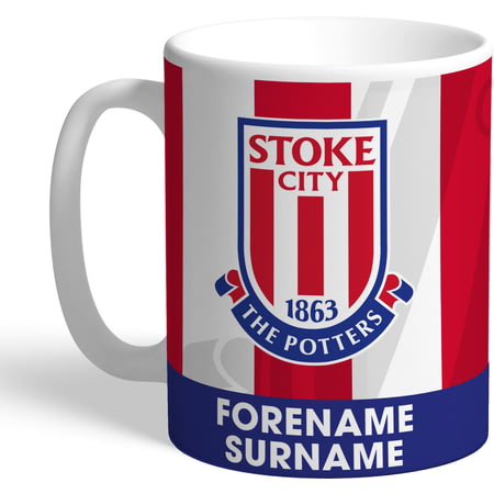 Personalised Stoke City FC Bold Crest Mug