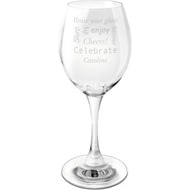 Personalised Celebratory Wine Glass