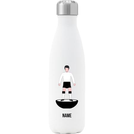 Personalised Derby County Player Figure Insulated Water Bottle - 500ml - White