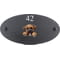 Personalised Mastiff Dog Motif Oval Slate House Sign Plaque 25x13cm