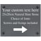 Personalised Right Arrow Below Motif Slate Plaque/Sign With Wall Fixings - 25x20cm - Garden, Shed
