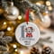 Personalised 1st Christmas Silver Koala Ceramic Hanging Tree Decoration - 7cm