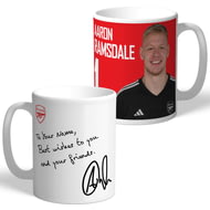 Personalised Arsenal FC Aaron Ramsdale Autograph Player Photo 11oz Ceramic Mug