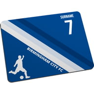 Personalised Colour Stripe Mouse Mat for Birmingham City football fans