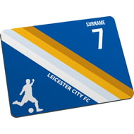 Personalised Colour Stripe Mouse Mat for Leicester City football fans