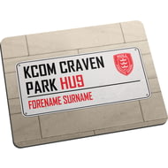 Personalised Hull Kingston Rovers Street Sign Mouse Mat