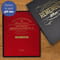Personalised Queen Elizabeth Memorial Newspaper Book - Red Cloth