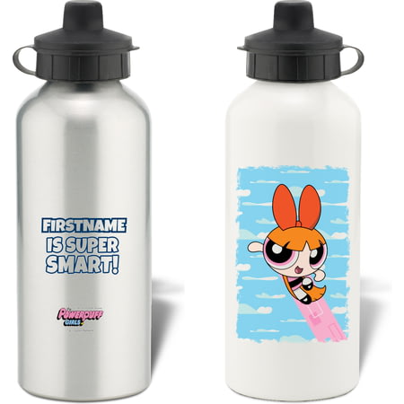 Personalised Powerpuff Girls Blossom Cloud Water Bottle