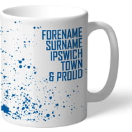Personalised Ipswich Town & Proud 11oz Ceramic Mug