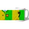 Personalised Manchester Reds Third Green Gold Retro Legends Mug