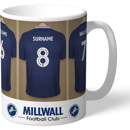 Personalised Millwall FC Dressing Room Shirts Mug