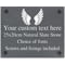 Personalised Angel Wings Slate Plaque/Sign With Wall Fixings - 25x20cm - Garden, Shed, Memorial Sign