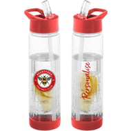Personalised Brentford FC Crest Fruit Infuser Sports Water Bottle - 740ml