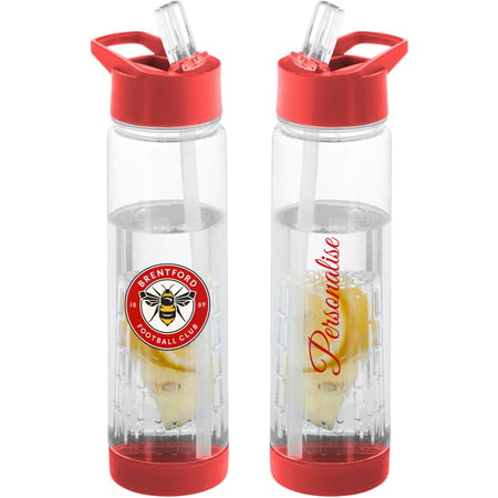 Personalised Brentford FC Crest Fruit Infuser Sports Water Bottle - 740ml