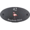 Personalised Flamingo Bird Motif Oval Slate House Sign Plaque 25x13cm