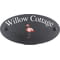 Personalised Flamingo Bird Motif Oval Slate House Sign Plaque 25x13cm