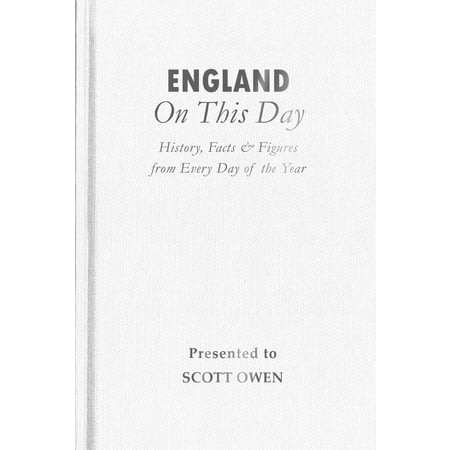 Personalised England International Football On This Day History Book