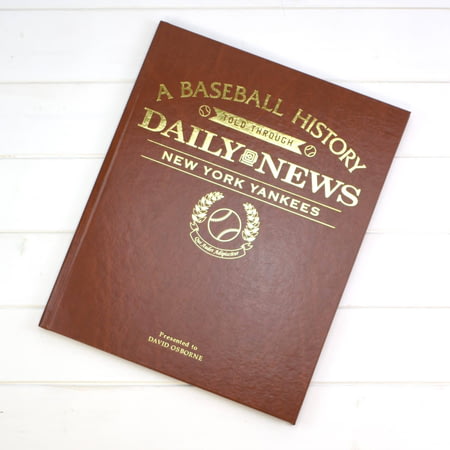 Personalised New York Yankees American Baseball Newspaper History Book