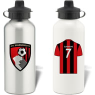 Personalised AFC Bournemouth Shirt Aluminium Sports Water Bottle