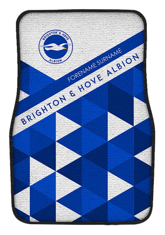 Personalised Floor Mat Brighton & Hove Albion F.C PATTERNED 