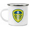 Personalised Leeds United FC Back Of Shirt Enamel Camping Mug