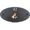 Personalised Shetland Sheepdog Motif Oval Slate House Sign Plaque 25x13cm
