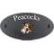 Personalised Shetland Sheepdog Motif Oval Slate House Sign Plaque 25x13cm