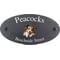 Personalised Shetland Sheepdog Motif Oval Slate House Sign Plaque 25x13cm