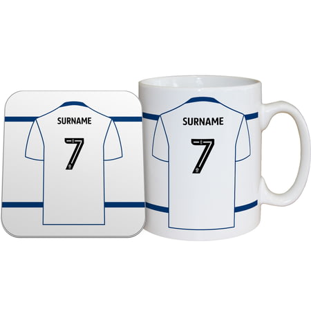 Personalised Bolton Wanderers FC Shirt Mug & Coaster Set
