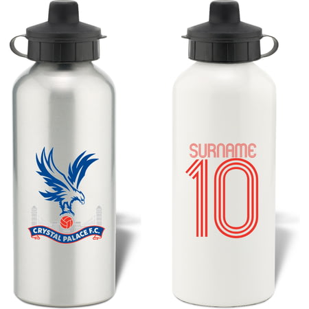 Personalised Crystal Palace FC Retro Shirt Aluminium Sports Water Bottle