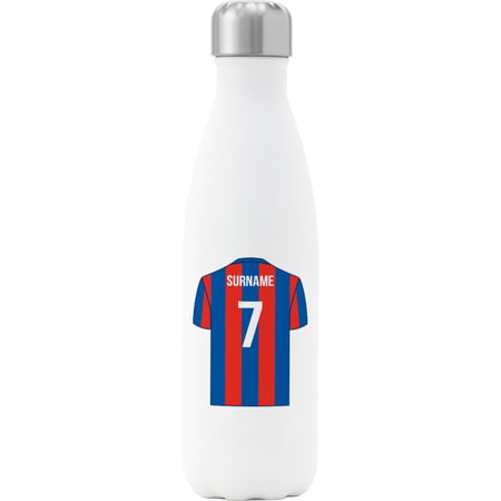 Personalised Crystal Palace Shirt Insulated Water Bottle - 500ml - White