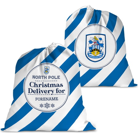 Personalised Huddersfield Town AFC FC Christmas Delivery Large Fabric Santa Sack
