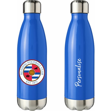 Personalised Reading FC Crest Blue Insulated Water Bottle
