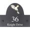 Personalised Cockatoo Bird Motif Slate House Name Or Number Plaque/Sign - 25x20cm