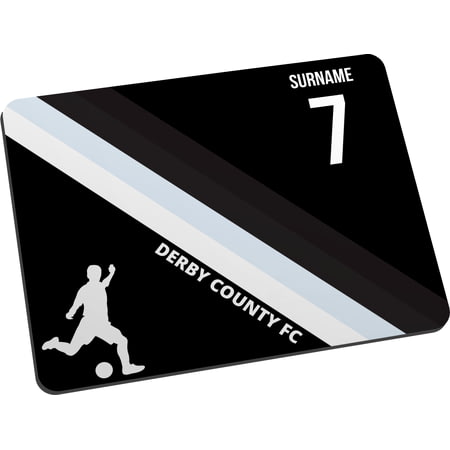 Personalised Colour Stripe Mouse Mat for Derby County football fans
