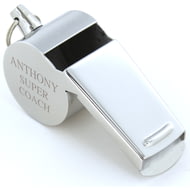 Personalised Engraved Stainless Steel Whistle In Gift Box