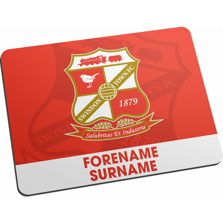 Personalised Swindon Town Bold Crest Mouse Mat