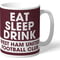 Personalised West Ham United FC Eat Sleep Drink Mug