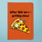 Personalised Pizza Orange Notebook