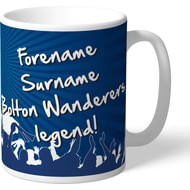 Personalised Bolton Wanderers FC Legend Mug