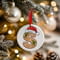 Personalised Gingerbread Initial Letter Christmas Ceramic Hanging Tree Decoration - 7cm