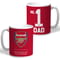 Personalised Arsenal FC No.1 Dad Fathers Day Mug