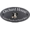 Personalised Border Collie Dog Motif Oval Slate House Sign Plaque 25x13cm